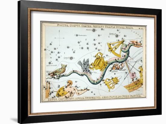 Constellation: Hydra-Sidney Hall-Framed Giclee Print