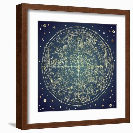 Constellation I-null-Framed Art Print