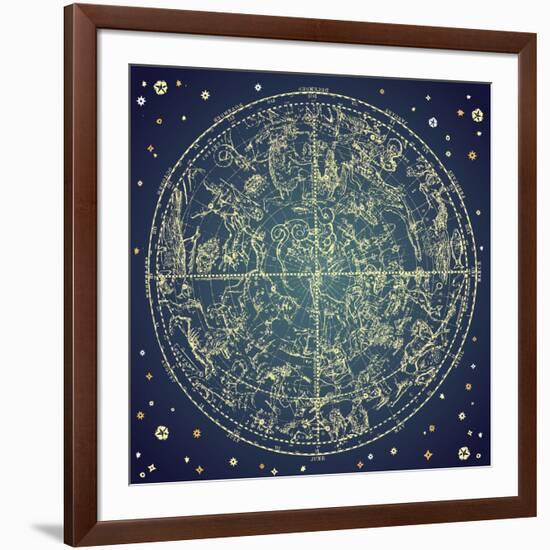 Constellation I-null-Framed Art Print