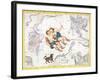 Constellation of Gemini with Canis Minor, Plate 13 from "Atlas Coelestis"-Sir James Thornhill-Framed Giclee Print