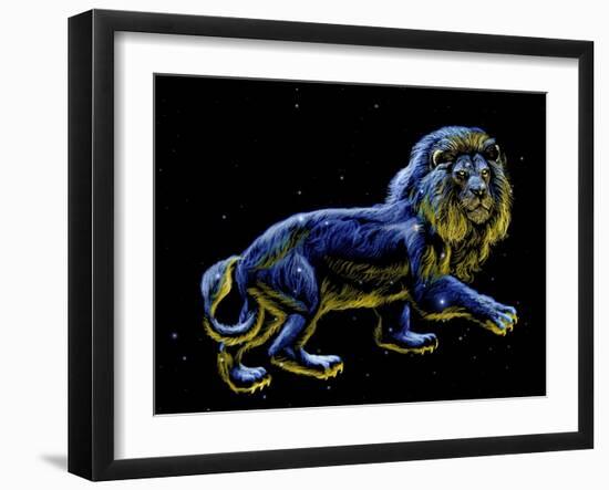 Constellation of Leo, Artwork-Chris Butler-Framed Photographic Print