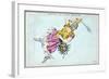 Constellation of Perseus, Showing Him Carrying the Head of Medusa, C1820-null-Framed Giclee Print