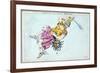 Constellation of Perseus, Showing Him Carrying the Head of Medusa, C1820-null-Framed Giclee Print