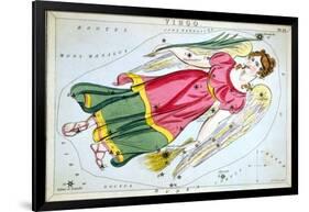 Constellation: Virgo, 1825-Sidney Hall-Framed Giclee Print