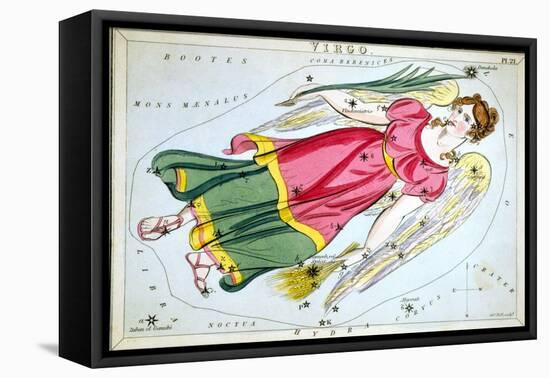 Constellation: Virgo, 1825-Sidney Hall-Framed Stretched Canvas