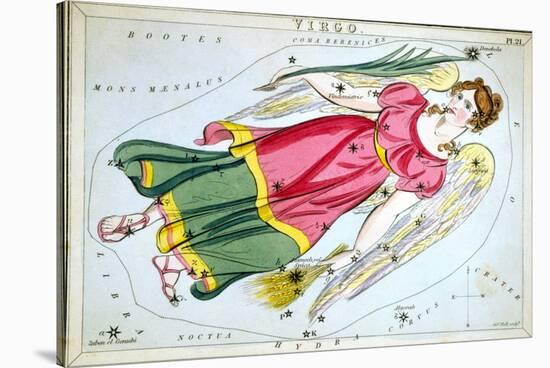Constellation: Virgo, 1825-Sidney Hall-Stretched Canvas