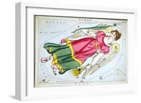 Constellation: Virgo, 1825-Sidney Hall-Framed Giclee Print