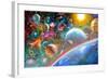 Constellations and Planets-Adrian Chesterman-Framed Art Print