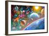 Constellations and Planets-Adrian Chesterman-Framed Art Print