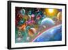 Constellations and Planets-Adrian Chesterman-Framed Art Print