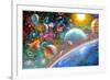 Constellations and Planets-Adrian Chesterman-Framed Art Print