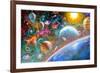Constellations and Planets-Adrian Chesterman-Framed Art Print