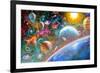 Constellations and Planets-Adrian Chesterman-Framed Art Print