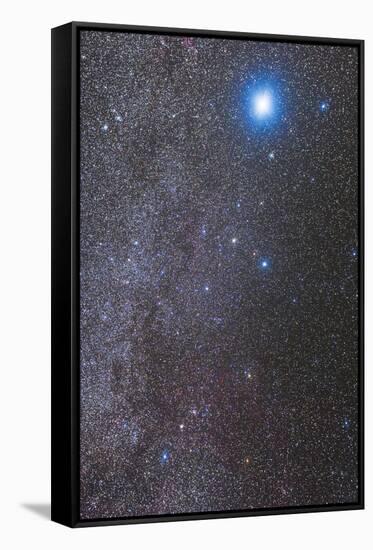 Constellations Canis Major and Puppis with Nearby Deep Sky Objects-null-Framed Stretched Canvas