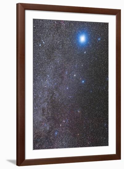 Constellations Canis Major and Puppis with Nearby Deep Sky Objects-null-Framed Photographic Print