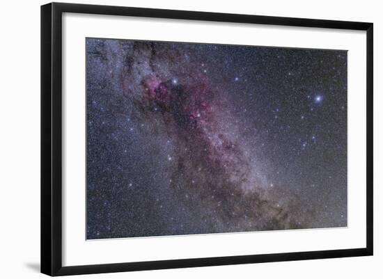 Constellations Cygnus and Lyra with Nearby Deep Sky Objects-null-Framed Photographic Print