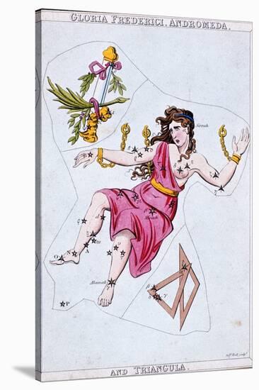 Constellations of Andromeda and Triangula, C1820-Sidney Hall-Stretched Canvas