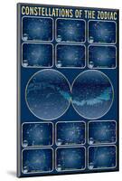 Constellations of the Zodiac-null-Mounted Art Print