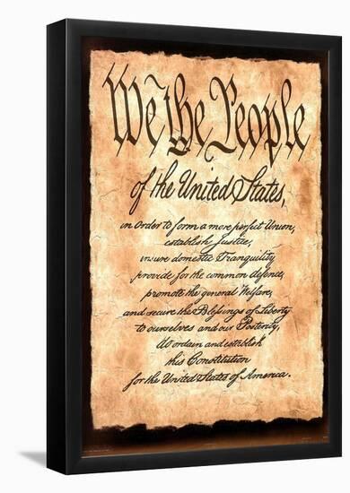 Constitution America motivational Art Print Poster-null-Framed Poster