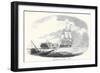 Constitution And Java-Thomas Birch-Framed Premium Giclee Print