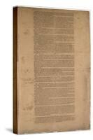 Constitution, First Printing, Printed by Dunlap and Claypoole, 17-19 September 1787-null-Stretched Canvas