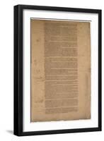 Constitution, First Printing, Printed by Dunlap and Claypoole, 17-19 September 1787-null-Framed Giclee Print