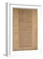 Constitution, First Printing, Printed by Dunlap and Claypoole, 17-19 September 1787-null-Framed Giclee Print