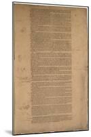 Constitution, First Printing, Printed by Dunlap and Claypoole, 17-19 September 1787-null-Mounted Giclee Print