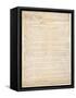 Constitution of the United States of America, First of Four Pages, 1787-null-Framed Stretched Canvas