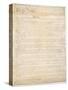 Constitution of the United States of America, First of Four Pages, 1787-null-Stretched Canvas