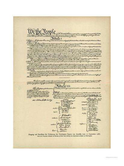 constitution of the united states giclee print allposterscom