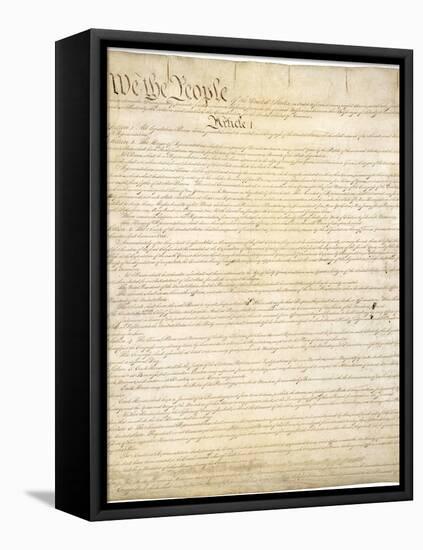 Constitution of the United States-null-Framed Stretched Canvas