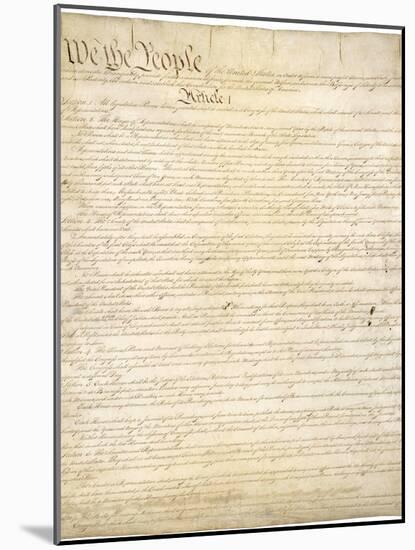 Constitution of the United States-null-Mounted Photographic Print