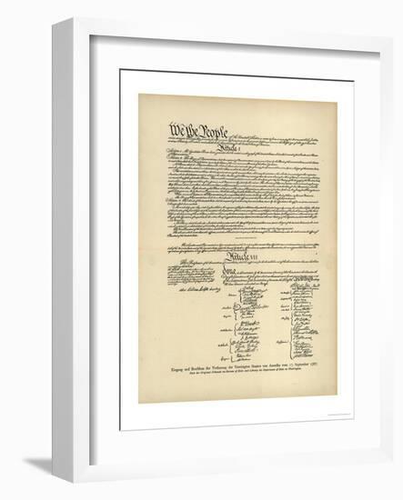 Constitution of the United States-null-Framed Photographic Print