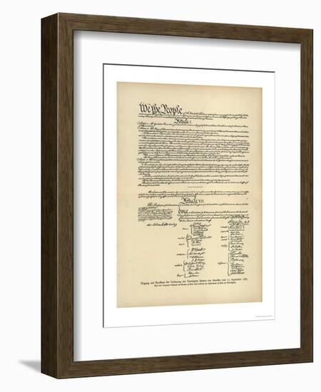 Constitution of the United States-null-Framed Photographic Print