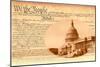 Constitution Preamble, Capitol-null-Mounted Art Print