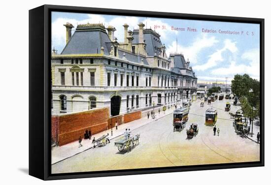 Constitution Station, Buenos Aires, Argentina, C1900s-null-Framed Stretched Canvas