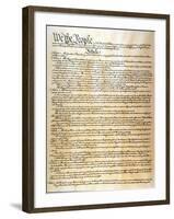 Constitution-null-Framed Giclee Print