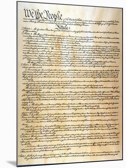 Constitution-null-Mounted Giclee Print