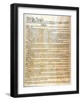 Constitution-null-Framed Giclee Print