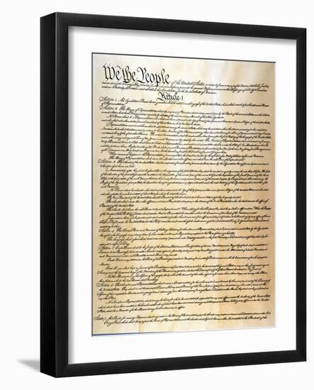 Constitution-null-Framed Giclee Print