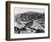 Constructing a Train Trestle-null-Framed Photographic Print