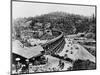 Constructing a Train Trestle-null-Mounted Photographic Print