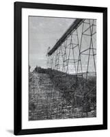 Constructing the Kinzua Viaduct, 1893-null-Framed Giclee Print