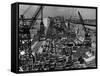 Constructing the St. Lawrence Seaway-null-Framed Stretched Canvas