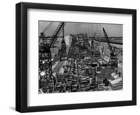 Constructing the St. Lawrence Seaway-null-Framed Photographic Print