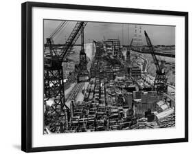 Constructing the St. Lawrence Seaway-null-Framed Photographic Print