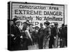 Construction Area: Extreme Danger, Positively No Admittance, Keep Out, at Grand Coulee Dam-Margaret Bourke-White-Stretched Canvas