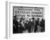 Construction Area: Extreme Danger, Positively No Admittance, Keep Out, at Grand Coulee Dam-Margaret Bourke-White-Framed Photographic Print