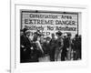 Construction Area: Extreme Danger, Positively No Admittance, Keep Out, at Grand Coulee Dam-Margaret Bourke-White-Framed Photographic Print